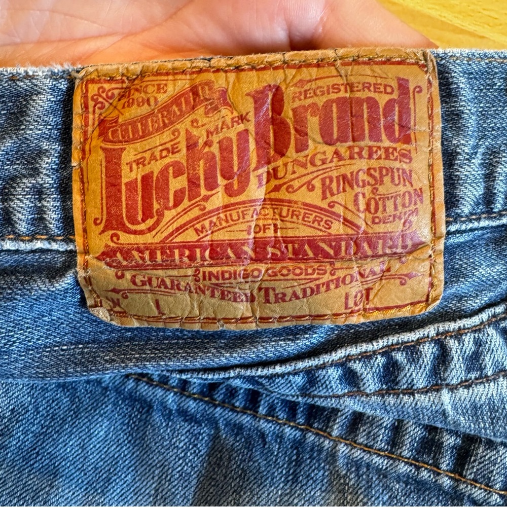 Vintage Mens Lucky Brand Dungarees-Virtue Vintage Straight. 32x33 (long inseam) - Picture 12 of 12